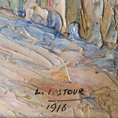 Louis PASTOUR (1876-1948)
Ruelle
OIL ON DOUBLE-SIDED...