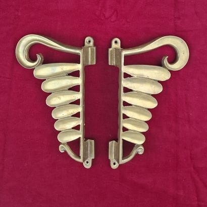 PAIR OF DOOR HANDLES for the Palais Croisette,...