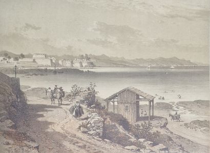 DEUX GRAVURES décoratives représentant des...