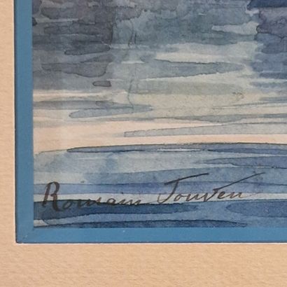 Romain JOUVEN (1874-1929)
Village au bord...