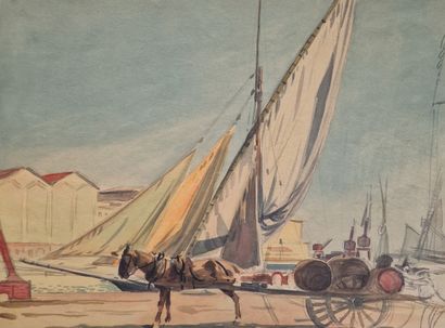 Tony MINARTZ (1873-1944)
Set of SEVEN AQUARELLES...