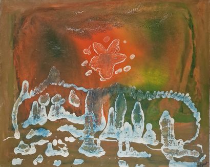 Jules AGARD (1905-1986)
Surrealist composition
OIL...