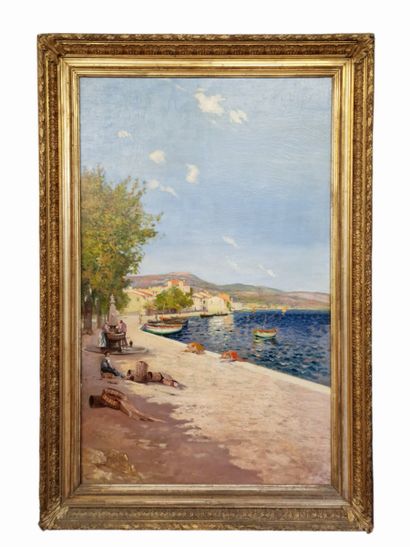 Louis NATTERO (1870-1915)
Le port de Bandol
HUILE...