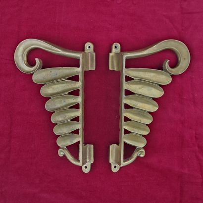 PAIR OF DOOR HANDLES for the Palais Croisette,...