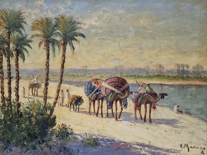 Vincent MANAGO (1880-1936)
Scène orientaliste
HUILE...