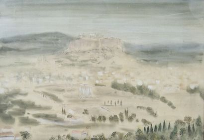 Shunko DESHIMA (20th Century)
View of temples...