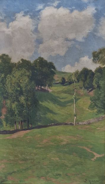 Edmond YARZ (1845-1920)
Hilly landscape
OIL...