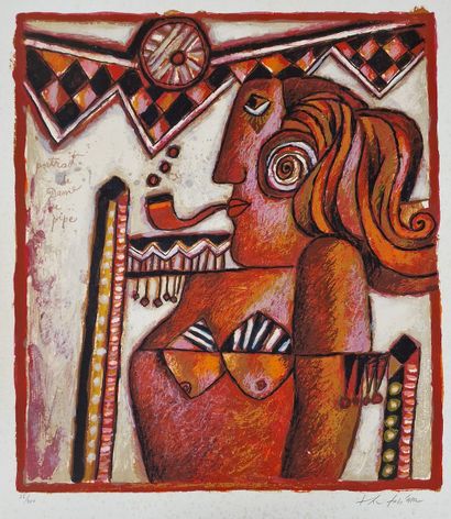 Théo TOBIASSE (1927-2012)
Portrait of lady...