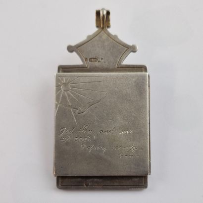 FABERGE - ICONE pendant in silver and vermeil...