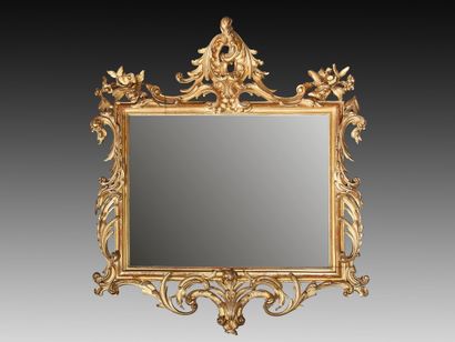 GRAND MIROIR rectangulaire au mercure de...