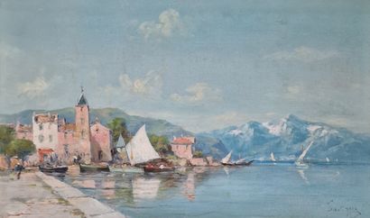 Paul SAVIGNY (1858-1916)
Village portuaire...