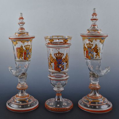 SWEDEN - IMPORTANT SET comprising two covered...