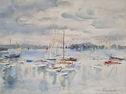 Paul PERRAUDIN (1907-1993)
Sailing boats...
