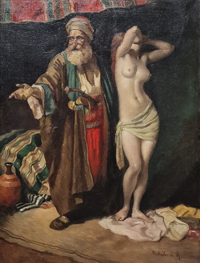 Miklos MIHALOVITS (1888-1960)
Le marché aux...