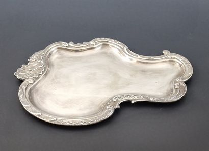 Louis XV style circa 1900 silver PLATEAU...