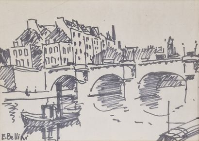 Emmanuel BELLINI (1904-1989)
Paris, Les ponts
BLACK...