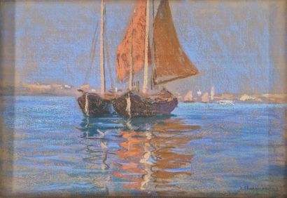 Arsene CHABANIAN (1864-1949)
Venise - Voiliers...