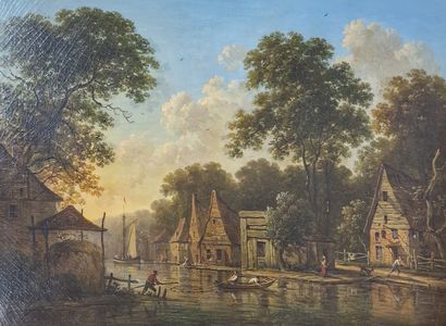 Victor DE GRAILLY (1804-1889)
Lively canal...