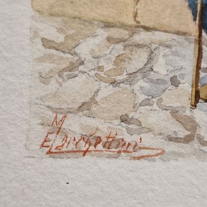 Emilio MARCHETTINI
Sujet orientaliste
AQUARELLE...