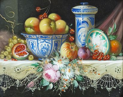 R. MICHEL (20th century)
Fruit composition...
