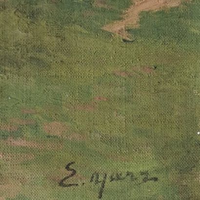 Edmond YARZ (1845-1920)
Hilly landscape
OIL...