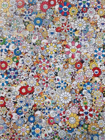 Murakami TAKASHI (Born 1962)
Multicolor flowers...
