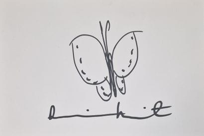 Damien HIRST (b. 1965)
Butterfly
BLACK FELT
Signed...