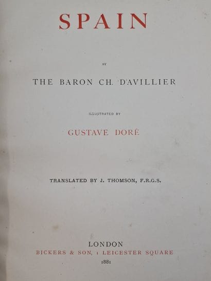 THE BARON CH. D'AVILLIERS - SPAIN
Illustrated...