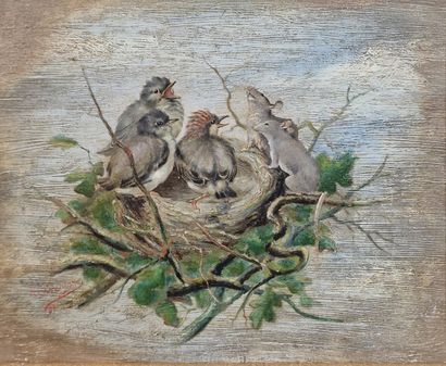 Jean René CHASSAIGNE (1872-1958) 
Rats Attacking...