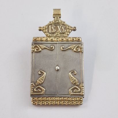 FABERGE - ICONE pendant in silver and vermeil...
