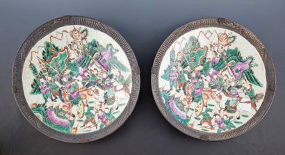 CHINA NANKIN - c. 1900 - Pair of porcelain...