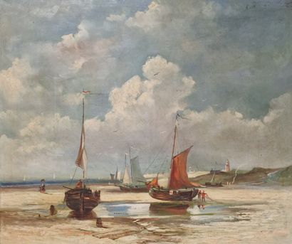 Daniel MENA (born 1949) 
Sailboats at low...