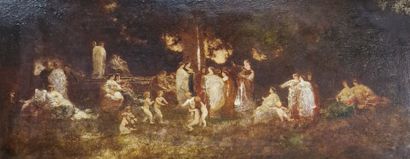 Adolphe MONTICELLI (1824-1886)
Park scene
OIL...