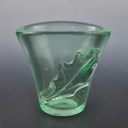 DAUM NANCY FRANCE - OVAL VASE Circa 1960...