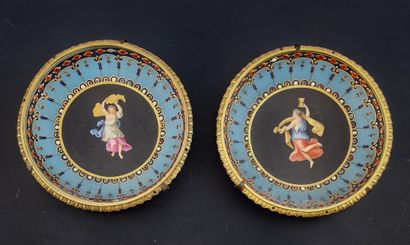 PAIR OF Sèvres porcelain ASSIETTES, reject...