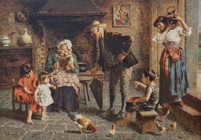 Eugenion ZAMPIGHI (1859-1944)
La visite des...