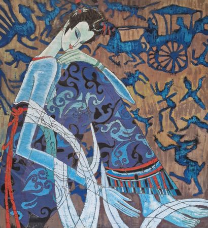 TING SHAO KUANG (Born 1939)
Seated woman...