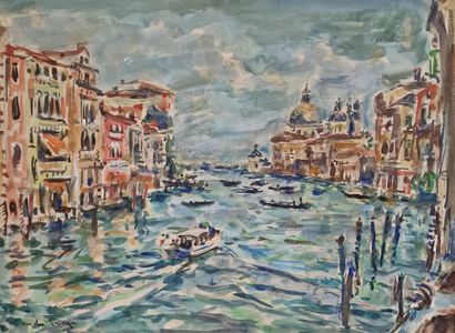 André FRAYE (c.1887-1963)
Venise
AQUARELLE
Signée...