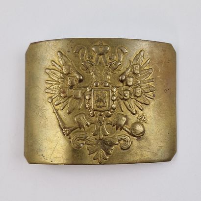 RUSSIA - Gilded brass CEINTURON PLATE, stamped...