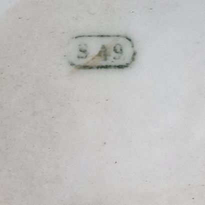 PAIR OF Sèvres porcelain ASSIETTES, reject...