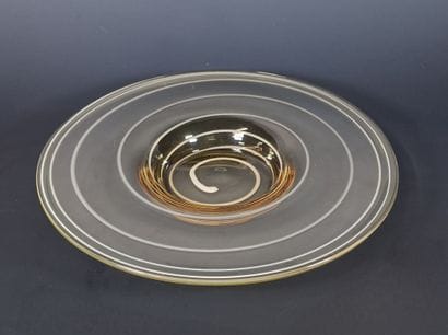 DAUM NANCY FRANCE - COUPE ronde en verre...
