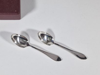 SET OF 12 LE COUVERT FRANCAIS plain silver-plated...