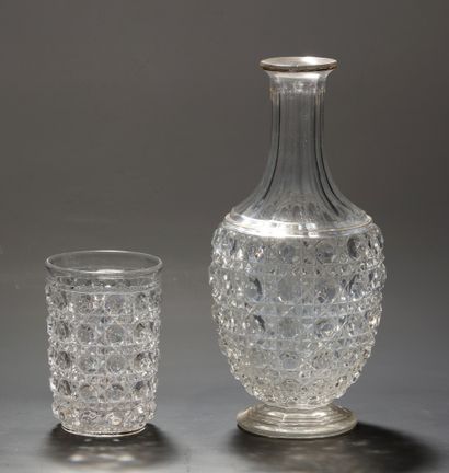 BACCARAT - MODELE DIAMANTS PIERRERIES - VERRE...