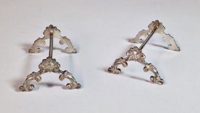SUITE OF 12 Louis XV Style silver-plated...