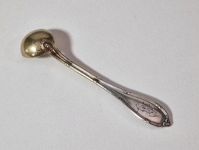MOUTARDE SPOON in silver and vermeil Minerve...