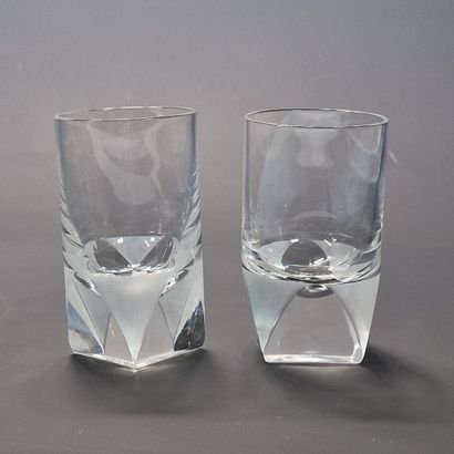 ROSENTHAL - SUITE DE 6 VERRES A VODKA en...