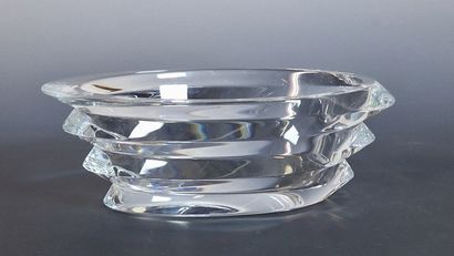 BACCARAT - JARDINIERE DE TABLE OVALE en cristal...