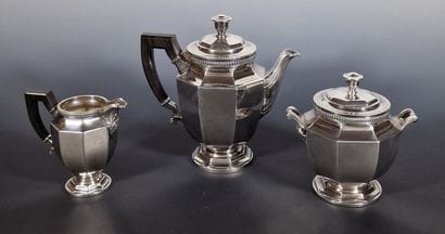 CHRISTOFLE GALLIA - SERVICE A THE 3 PIECES...