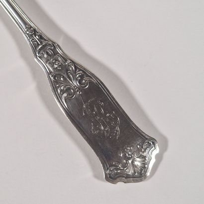 Regency-style silver and vermeil Minerve...