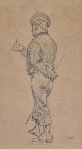 Jules WORMS (1832-1924)
Two studies of male...